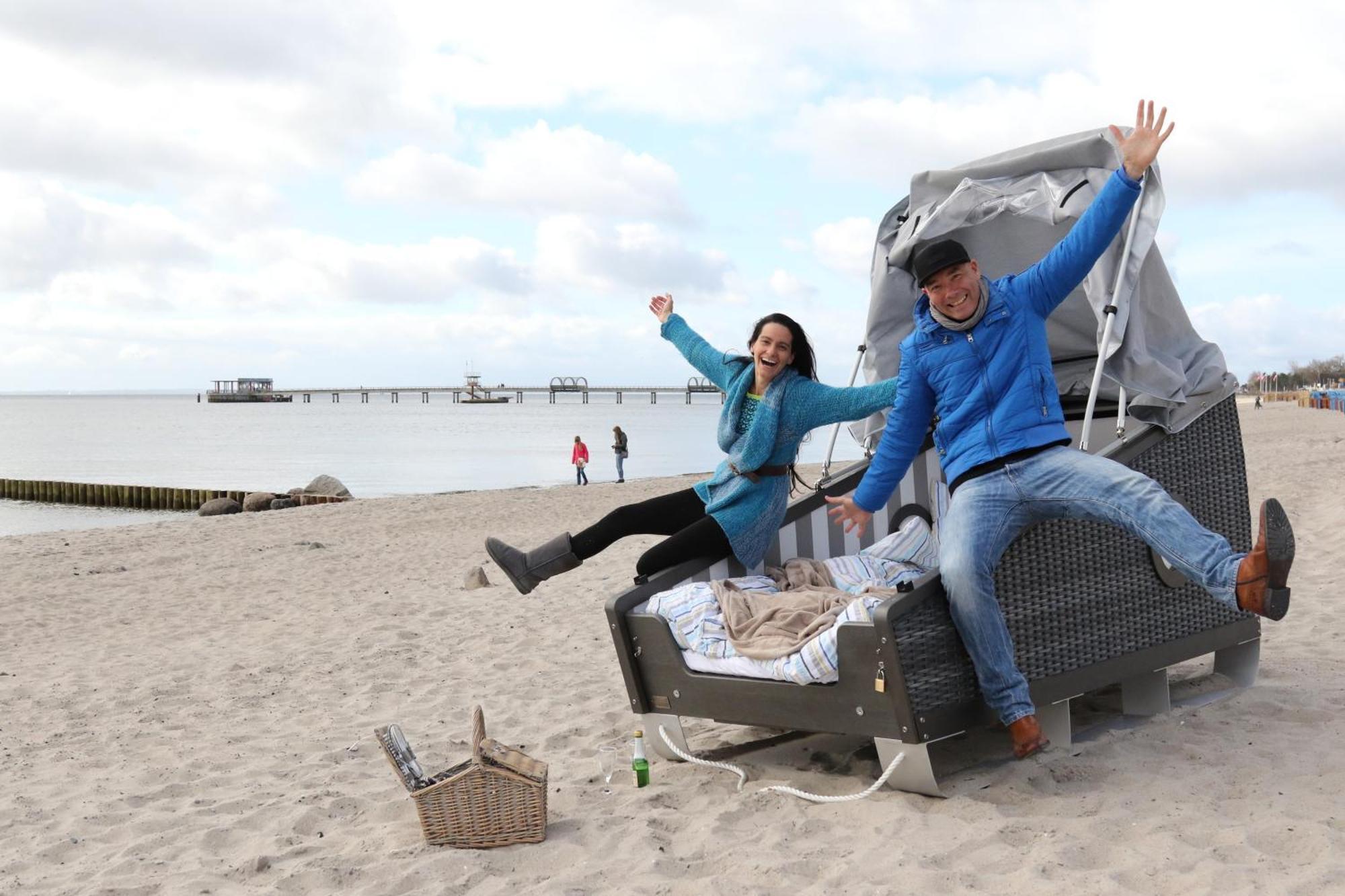 Schlafstrandkorb Nr 2 Kellenhusen Buitenkant foto